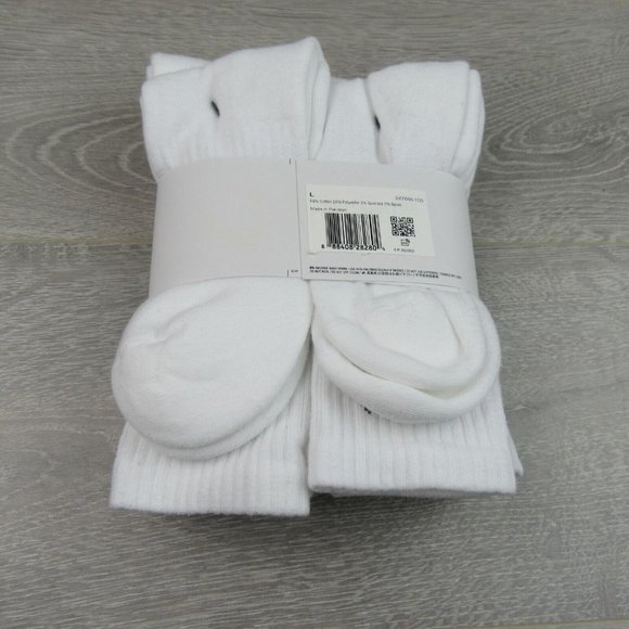 Nike Everyday Cushion Crew Socks White 6 Pack Mens Size 8-12 NEW - Picture 7 of 8